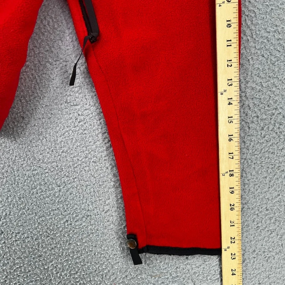 The North Face Vintage Fleece Zipper Jacket Made in USA Red‎ Size Large READ